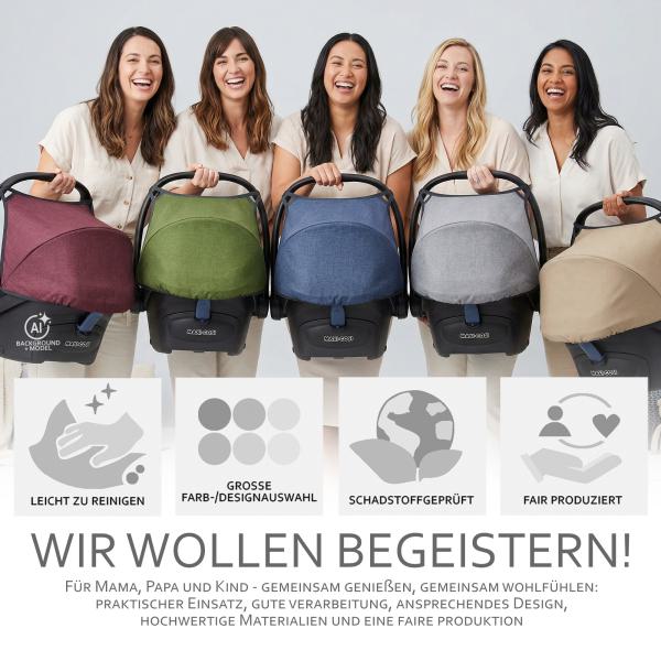 BAMBINIWELT Sonnenverdeck für Maxi-Cosi Cabriofix, UV50+, STERNE MELIERT